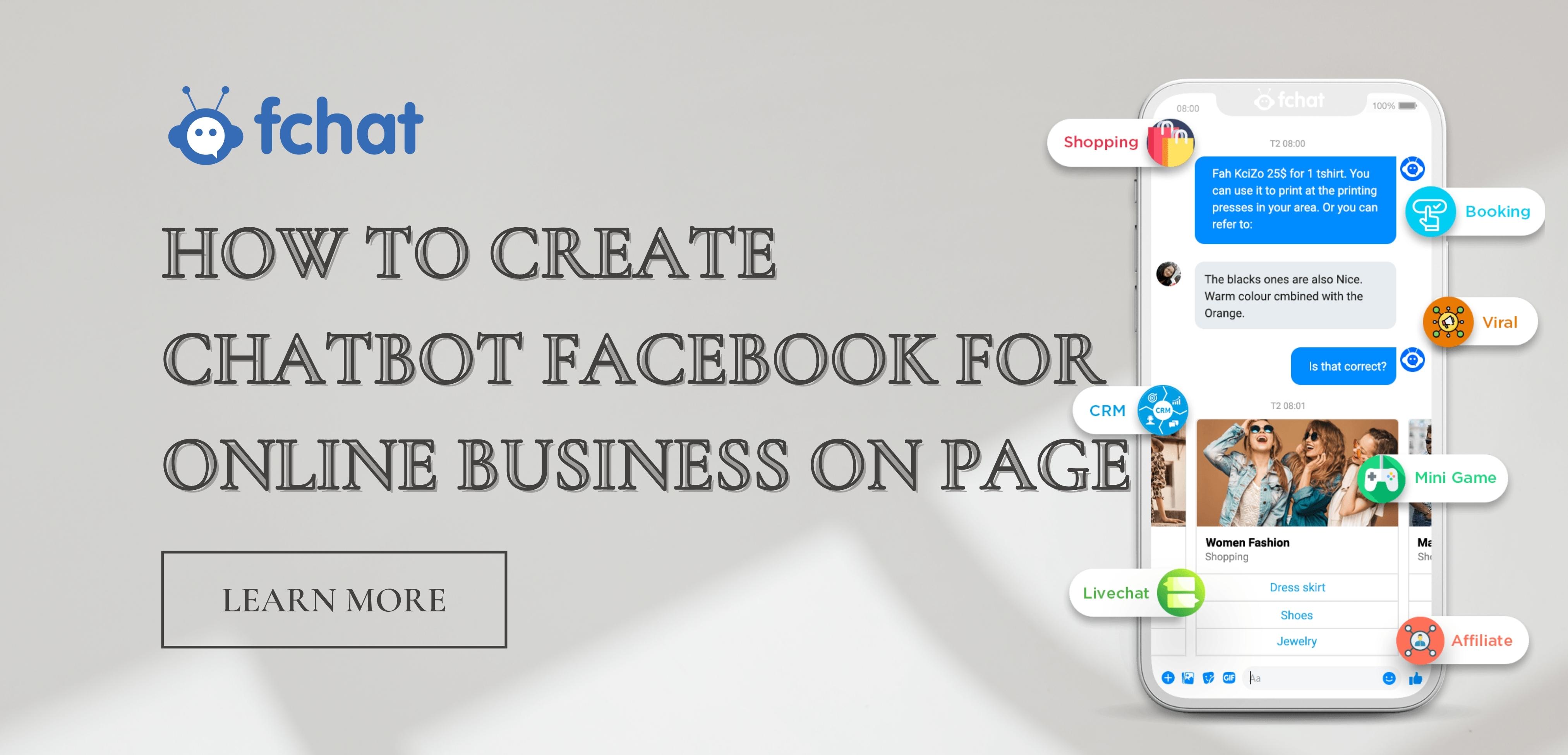 HOW TO CREATE FACEBOOK CHATBOT FOR YOUR ONLINE BUSINESS PAGE