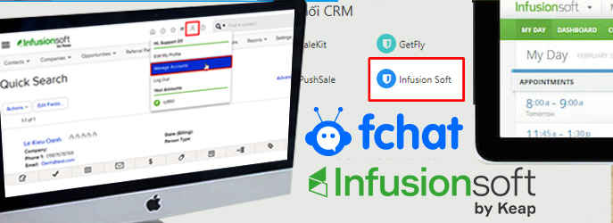 Hướng dẫn kết nối Fchat với Infusionsoft 