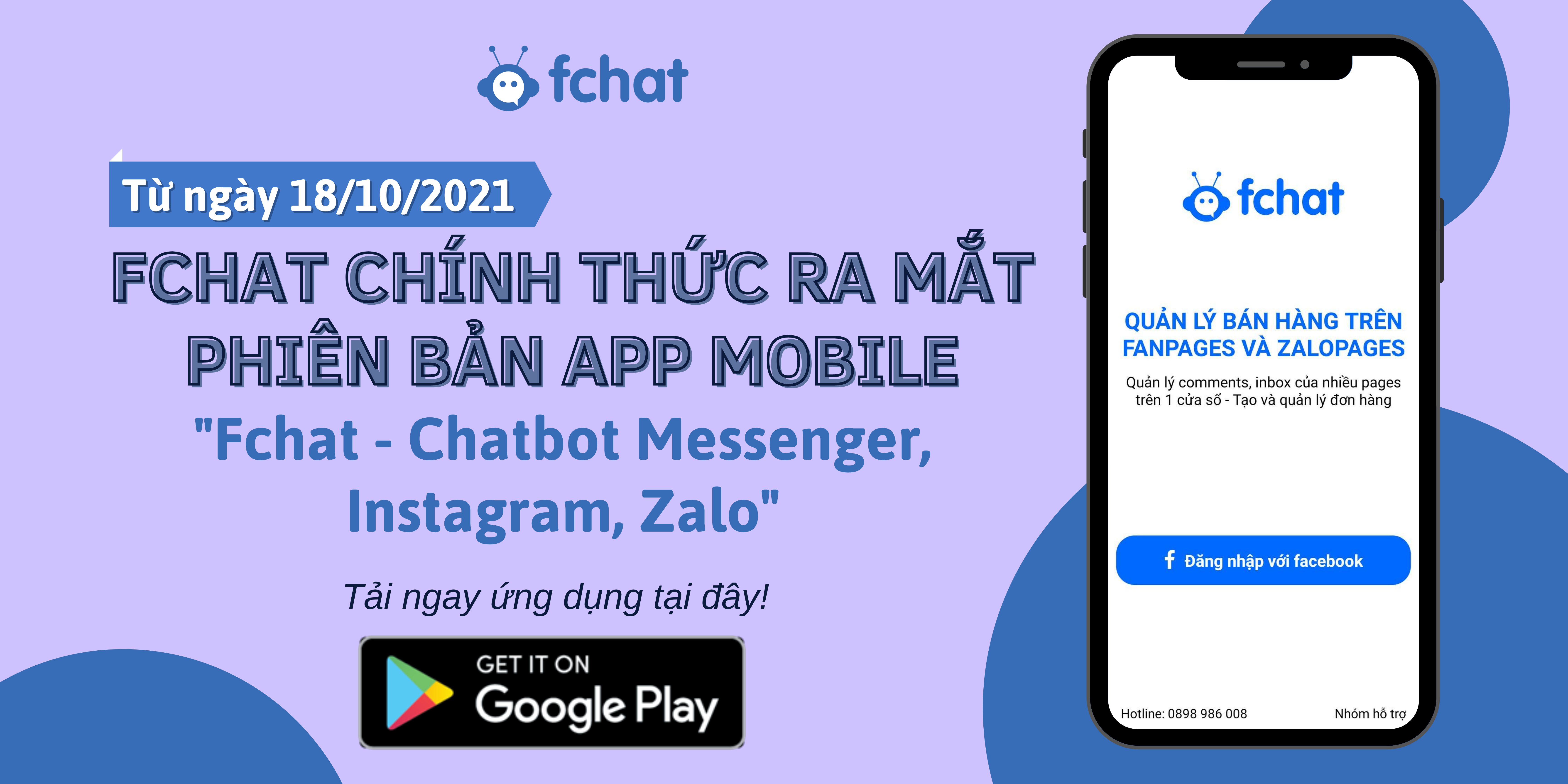 RA MẮT APP FCHAT ANDROID