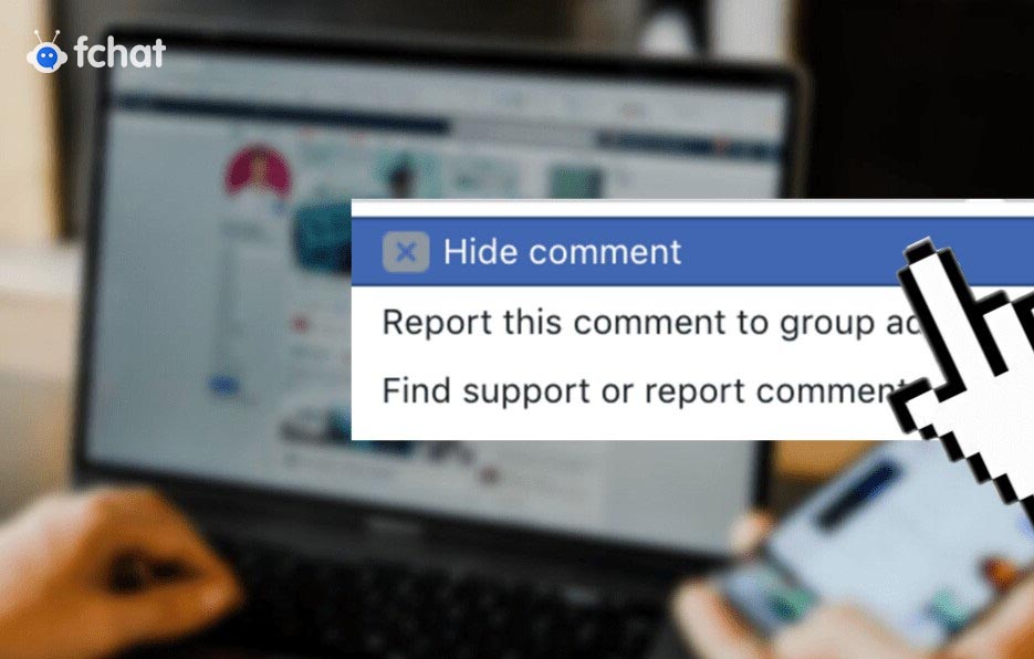 Instructions on how to hide comments on Facebook