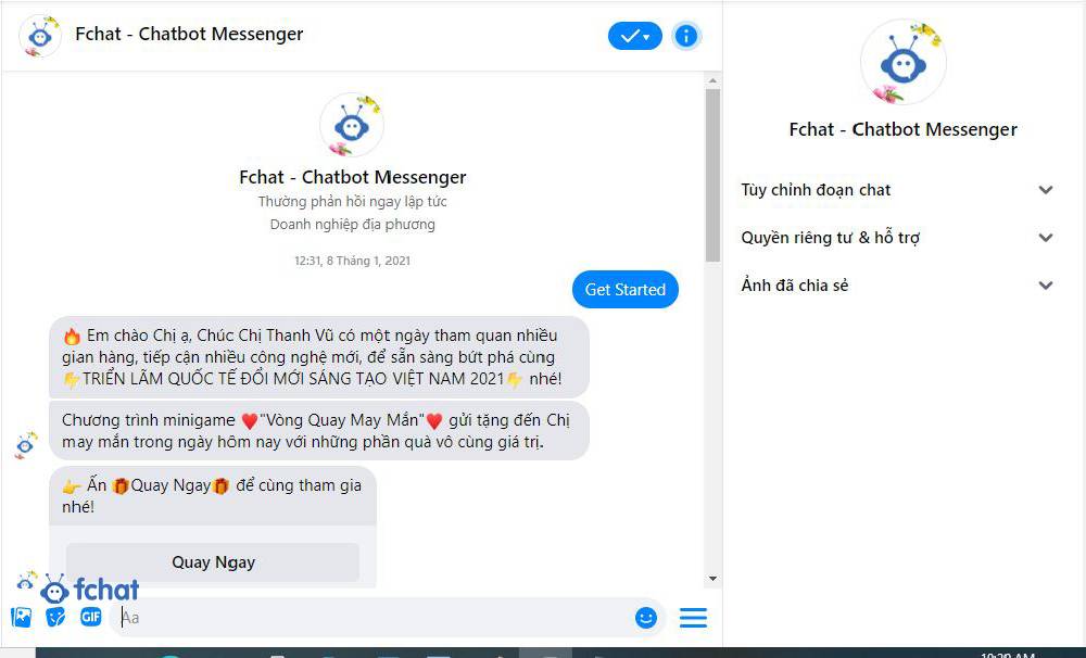 kịch bản mẫu trả lời tin nhắn khách hàng bằng phần mềm Fchat