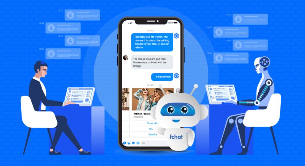 livechat combined with chatbot