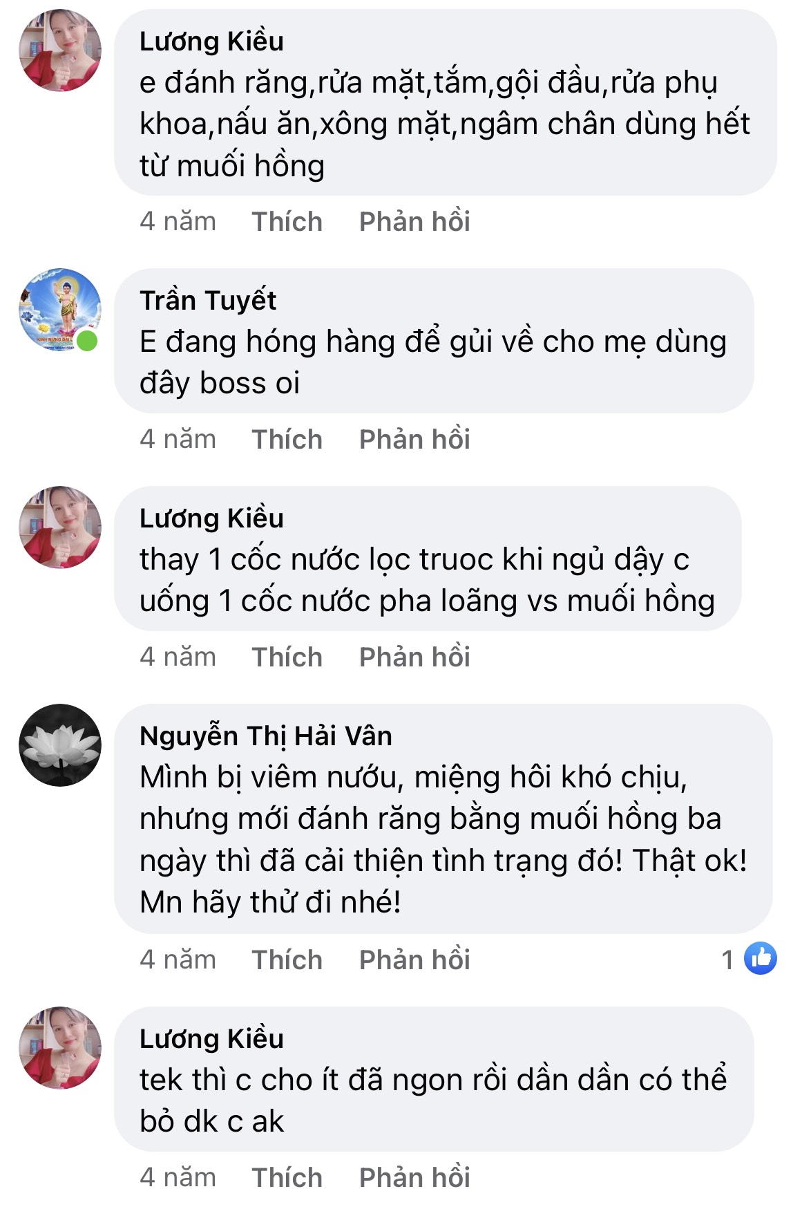 Khách hàng cảm nhận khi dùng Muối Hồng Hima's