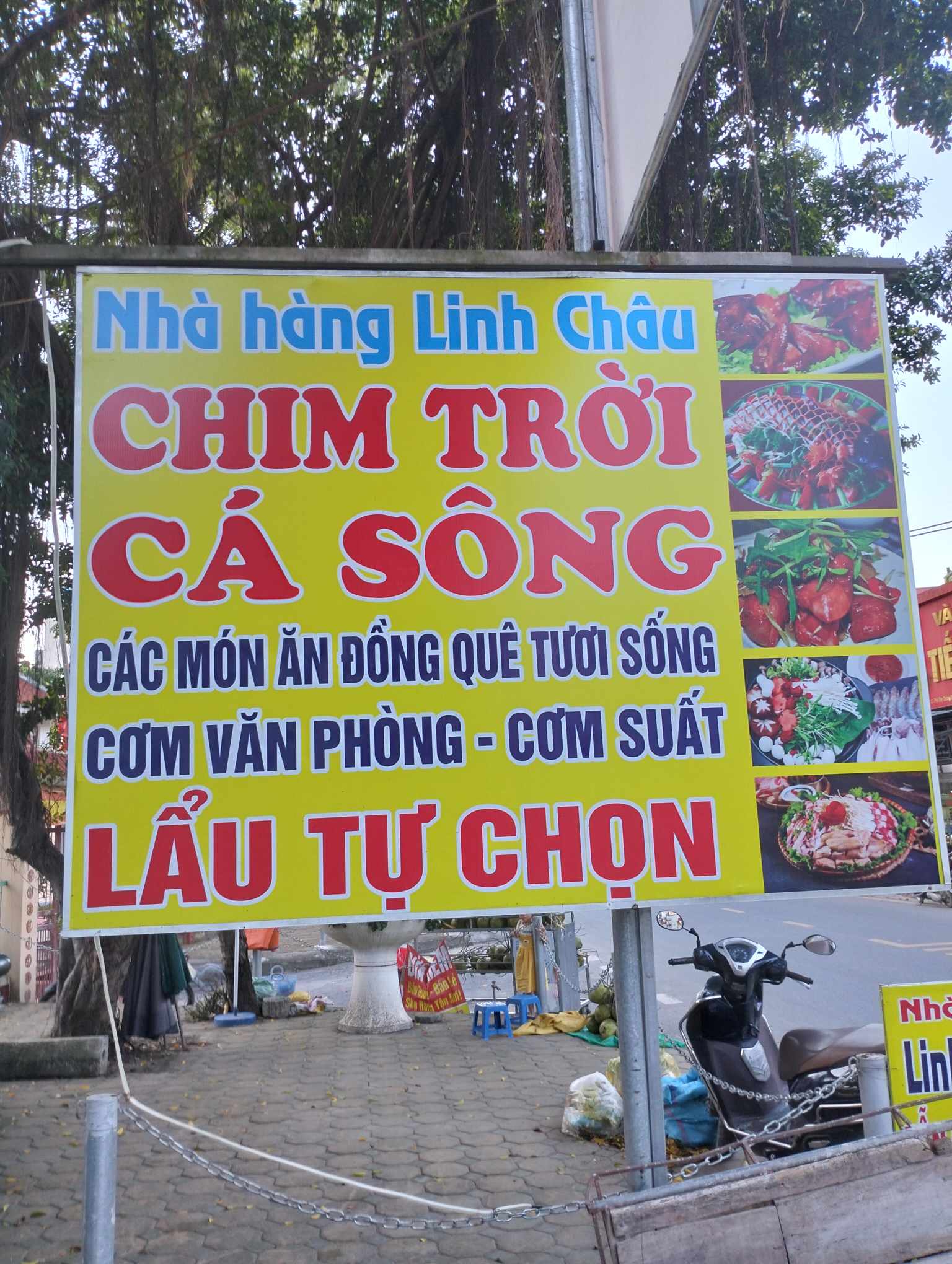 Nhà hàng Linh Châu vẫn hoạt động bình thường