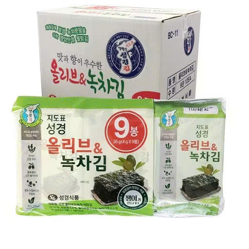 Rong biển ăn liền vị truyền thống Sung Gyung, 4gx9 gói/bịch, 1 bịch