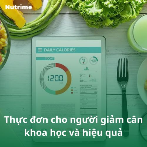 Thực đơn cho người giảm cân khoa học và hiệu quả