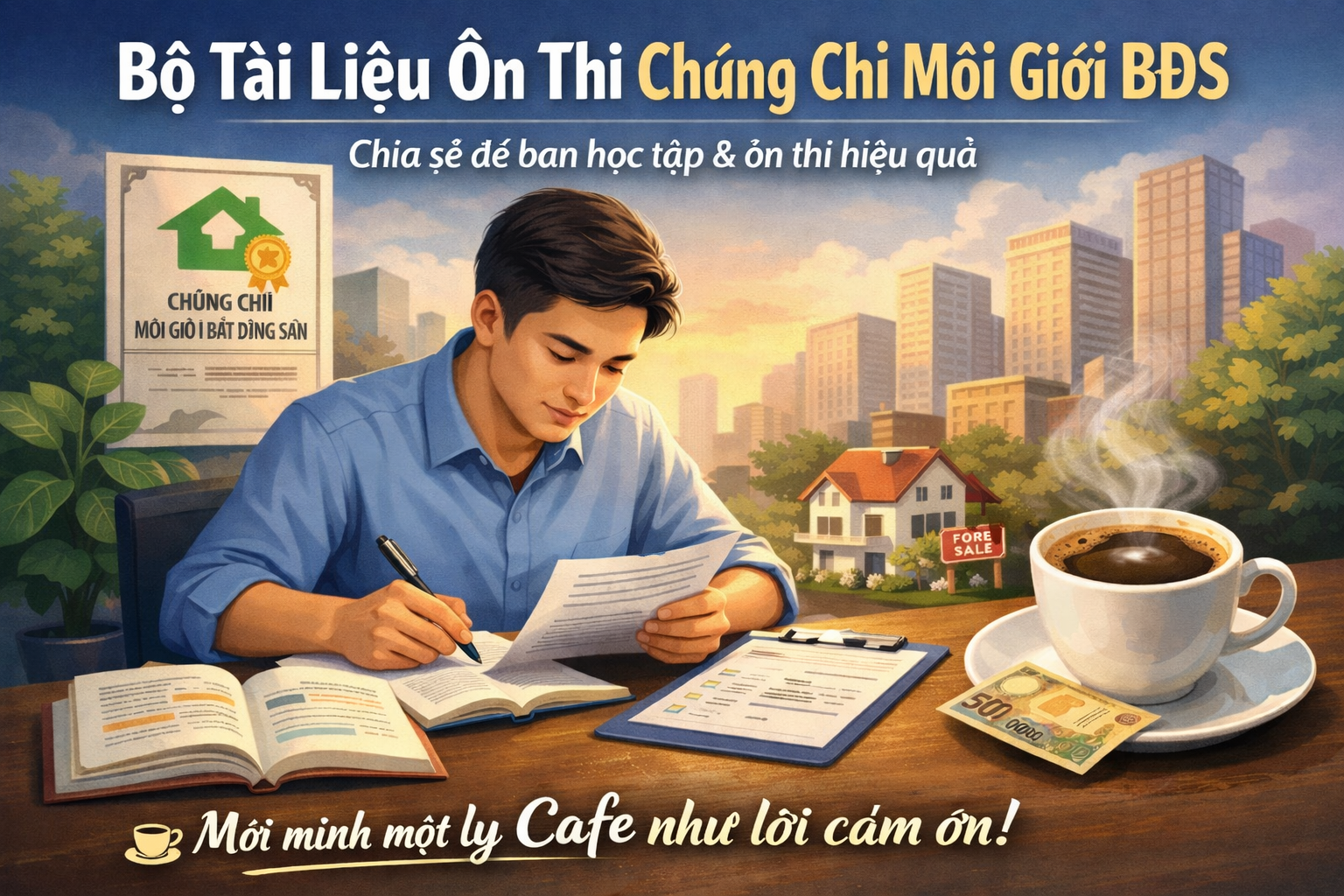 Tài liệu ôn thi trắc nghiệm chứng chỉ môi giới BĐS