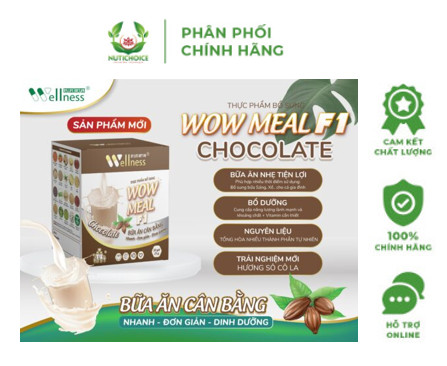 Bữa ăn lành mạnh WOW MEAL F1 CHOCOLATE