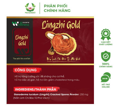 Thực phẩm bảo vệ gan nấm Lingzhi Gold