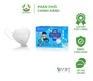  Khẩu trang y tế kháng khuẩn BV3T màu trắng trẻ em