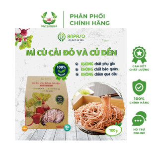  Mì Củ Cải Đỏ & Củ Dền Organic Anpaso 120g