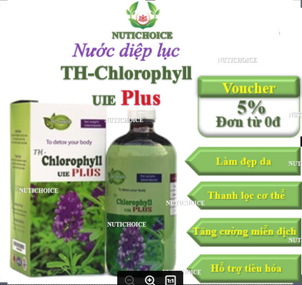  Nước Diệp Lục TH-Chlorophyll UIE Plus Thanh Lọc Cơ Thể Đẹp Da Giảm Cân