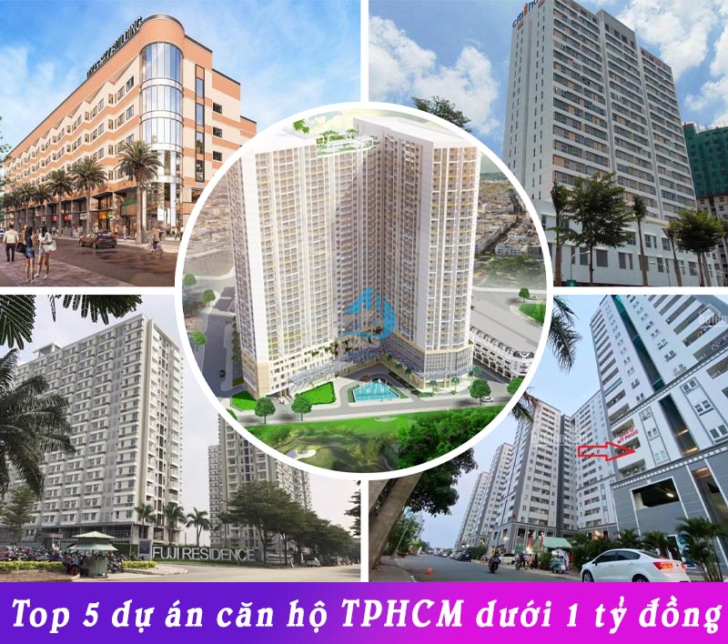 Top 5 dự án căn hộ TPHCM có giá bán dưới 1 tỷ đồng
