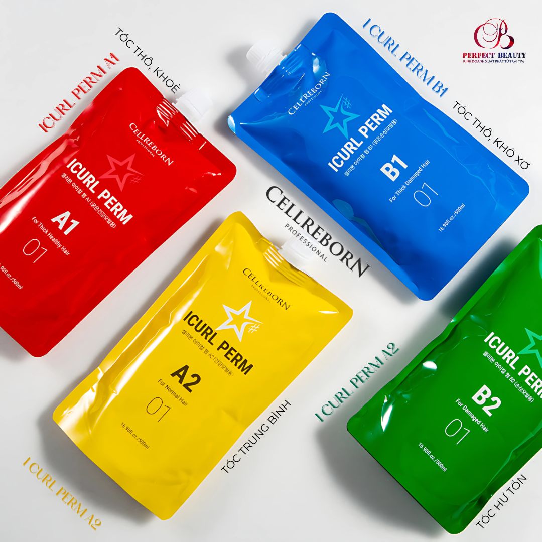 Cellreborn ICURL PERM – Kem uốn xoăn Hàn Quốc cho salon chuyên nghiệp