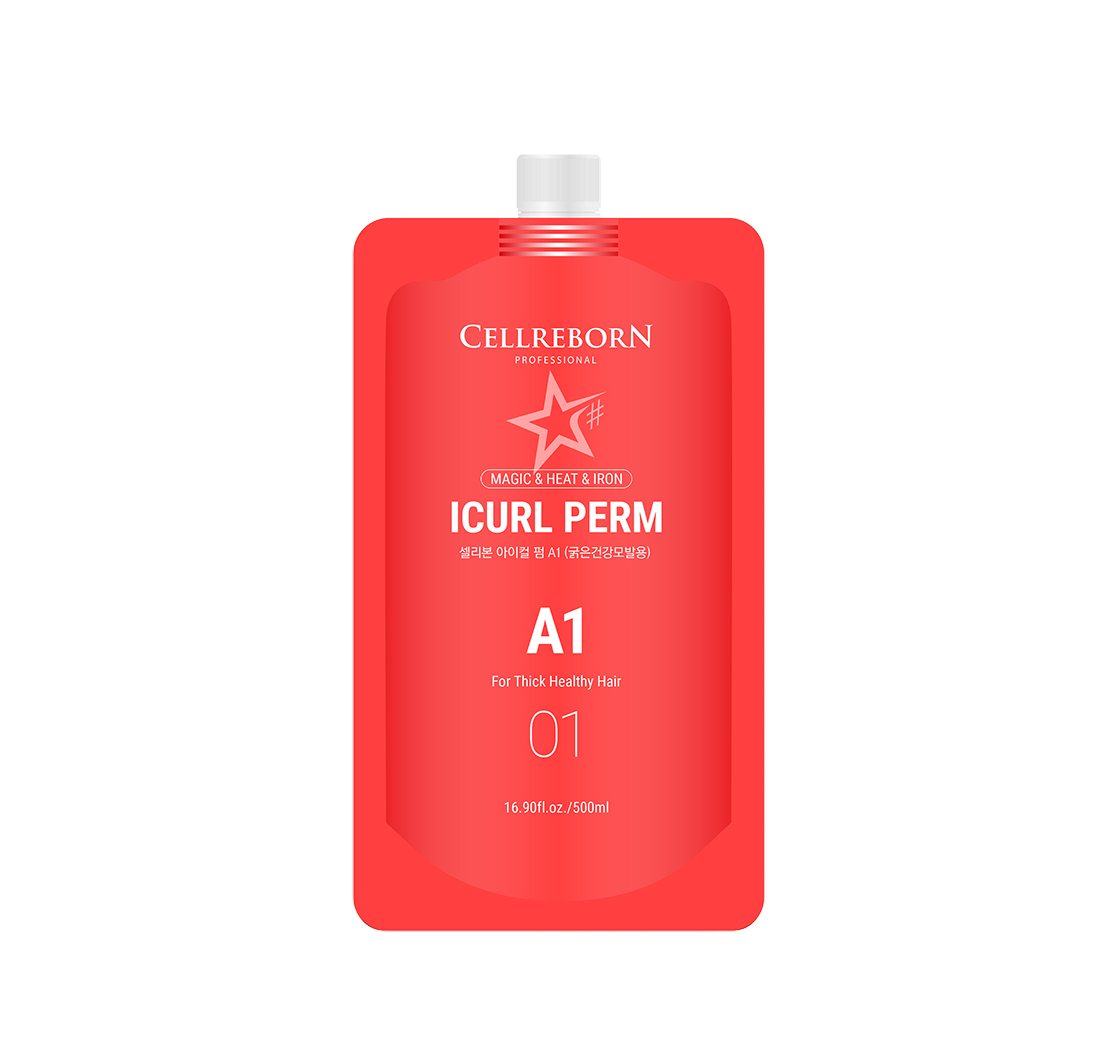 CELLREBORN ICURL PERM A1 dành cho tóc thô, khoẻ - Kem uốn xoăn Hàn Quốc