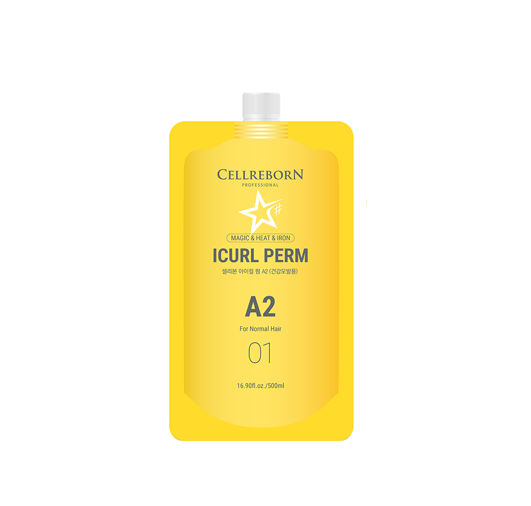 CELLREBORN ICURL PERM A2 - Kem uốn xoăn Hàn Quốc dành cho tóc trung bình