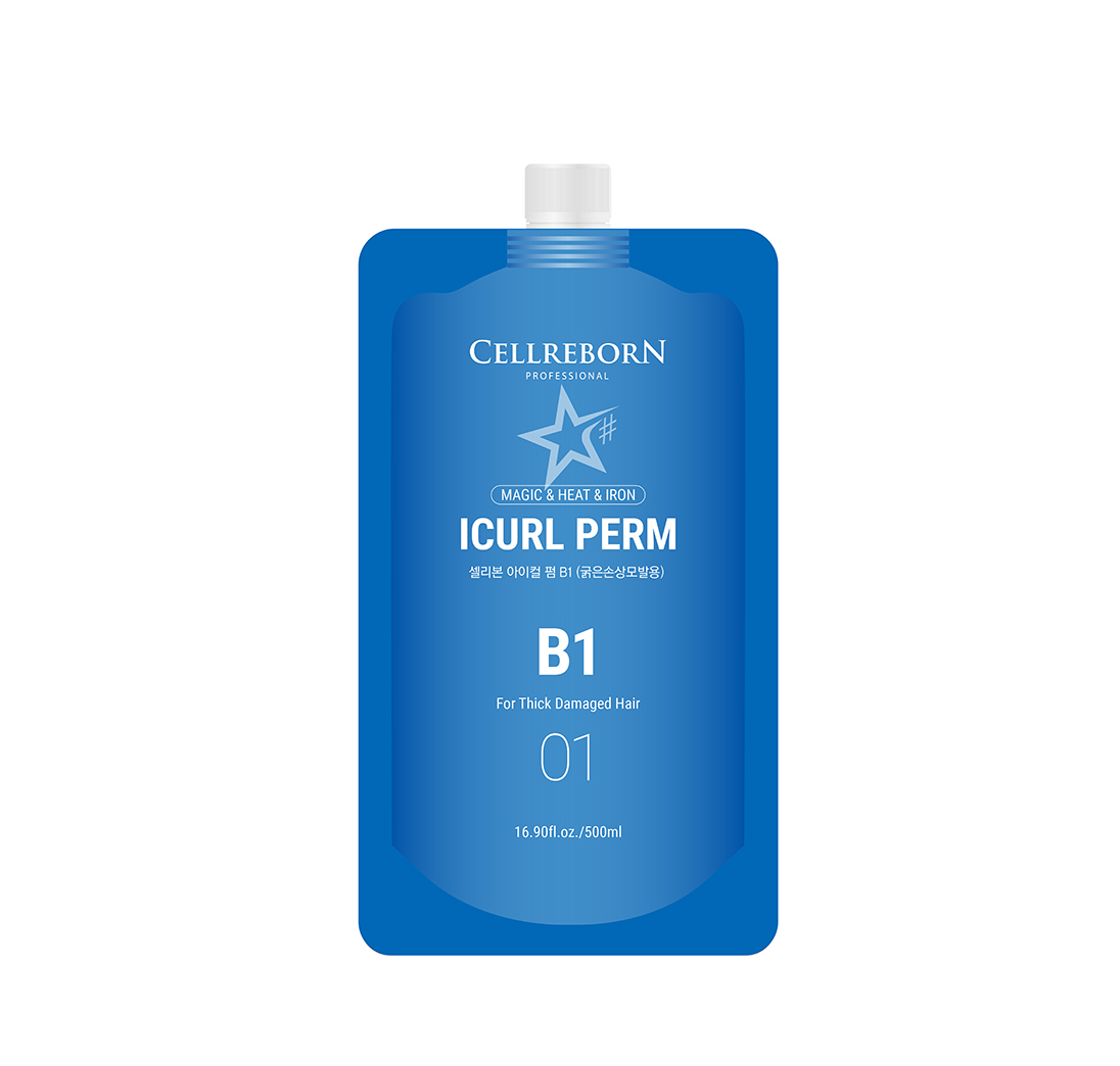 CELLREBORN ICURL PERM B1 - Kem uốn xoăn Hàn Quốc dành cho tóc thô, khô xơ