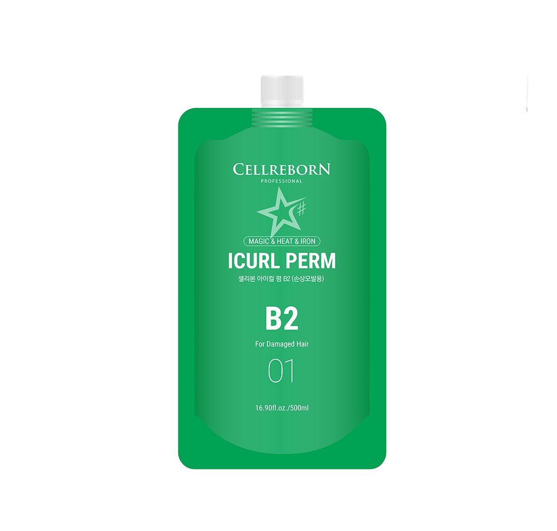 CELLREBORN ICURL PERM B2 - Kem uốn xoăn Hàn Quốc dành cho tóc hư tổn