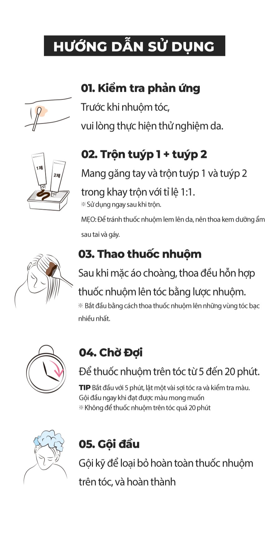 Hướng dẫn sử dụng Màu nhuộm phủ bạc thuần chay Cellreborn Black Bean LPP Quick Speed Hair Color