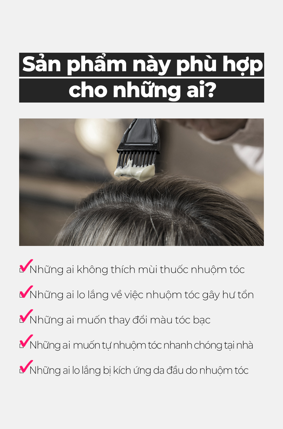 Màu nhuộm thuần chay dành cho tóc bạc