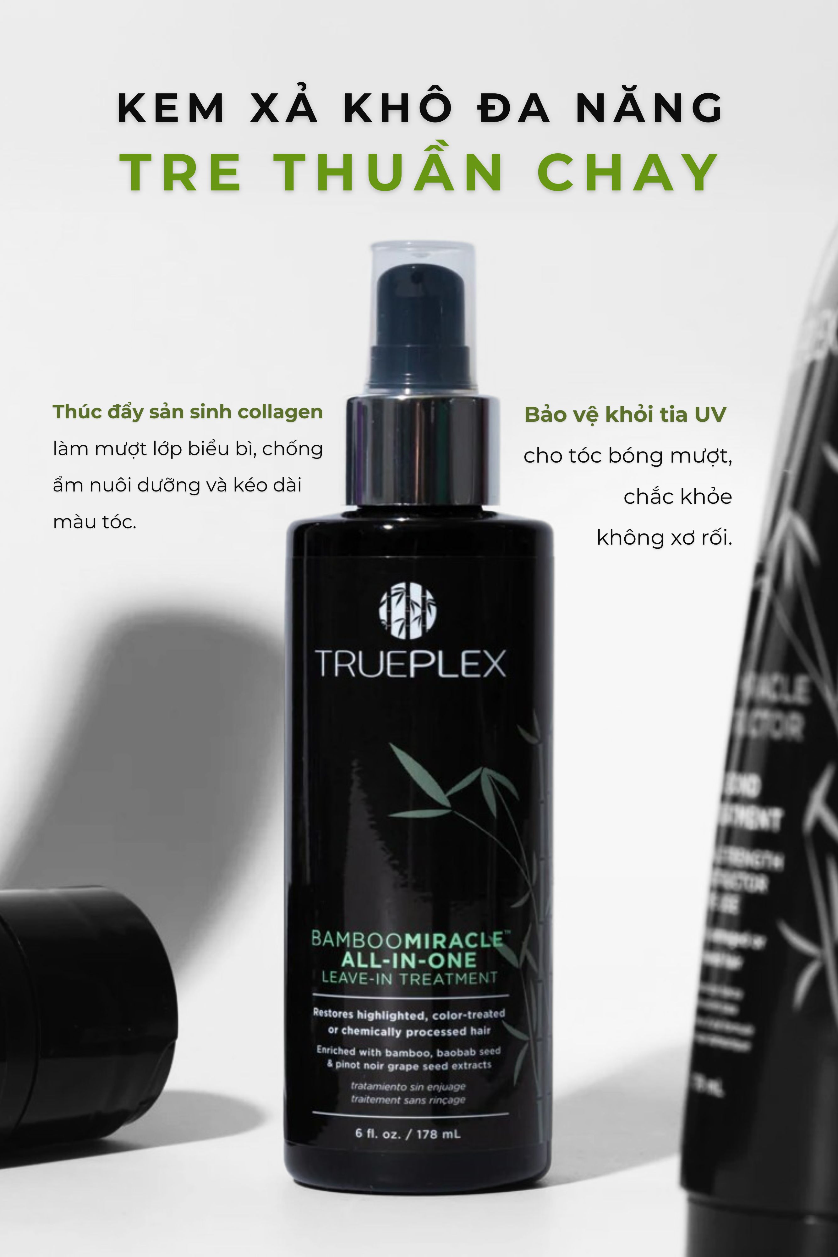 BAMBOOMIRACLE ALL-IN-ONE LEAVE-IN TREATMENT – Kem xả khô thuần chay chiết xuất từ tre