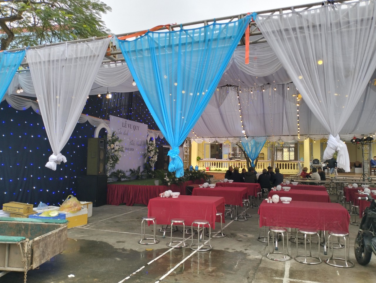 Nhà hàng Linh Châu làm 80 mâm cỗ Cưới tại Đạo Ngạn, Hợp Đồng, Chương Mỹ