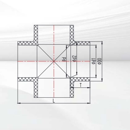  Chữ thập CPVC SCH80