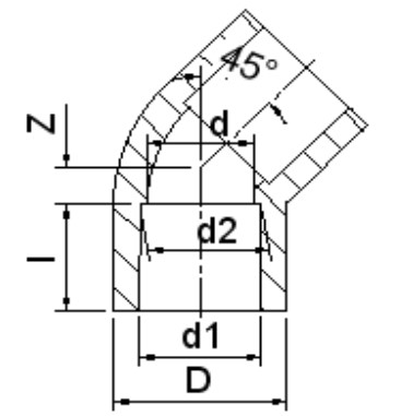  Co 45 UPVC SCH80