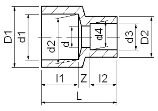 Nối giảm UPVC SCH80