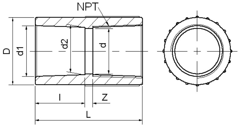  Nối ren trong UPVC SCH80