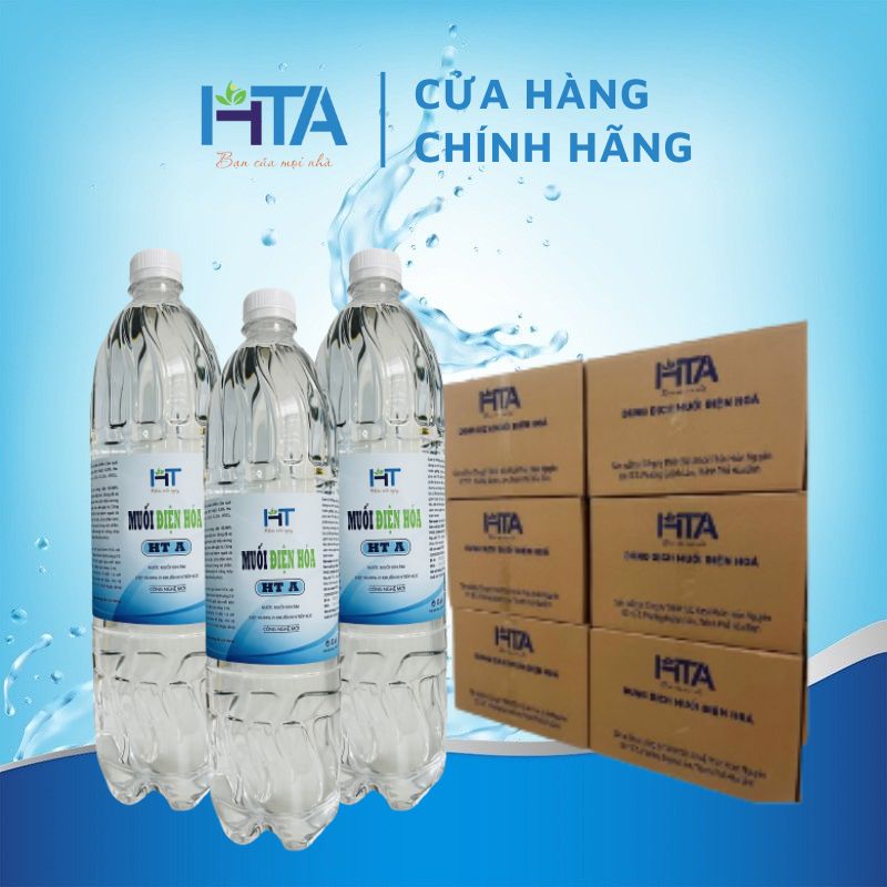 3 Thùng 24 Chai Muối Điện Hóa HTA - Dung tích 1500ml
