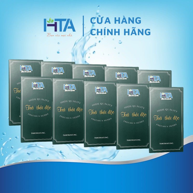 Combo 10 Hộp Trà Thải Độc HTA - 20 Gói/Hộp
