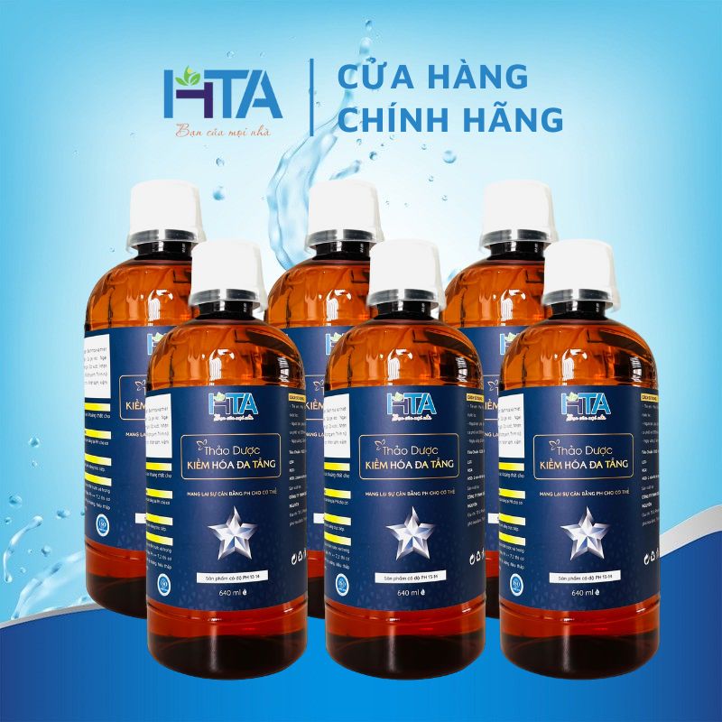 Combo 6 Chai Thảo dược kiềm hoá đa tầng HTA
