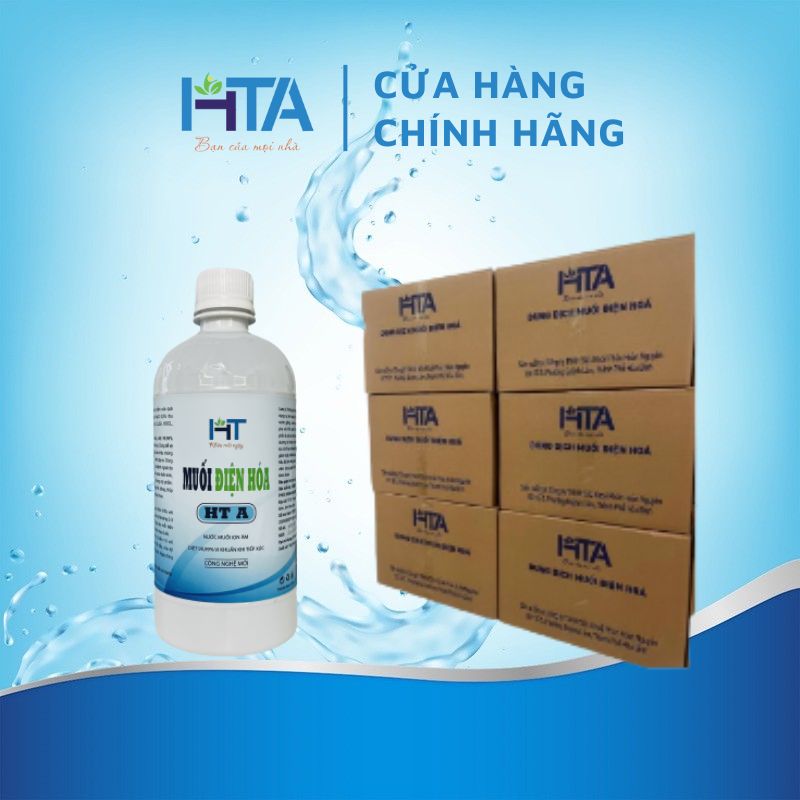 1 Thùng 48 Chai Muối Điện Hóa HTA - Dung tích 640ml