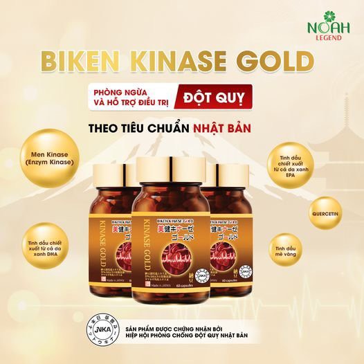  Viên uống hỗ trợ ngăn ngừa các triệu chứng đột quỵ Biken Kinase Gold