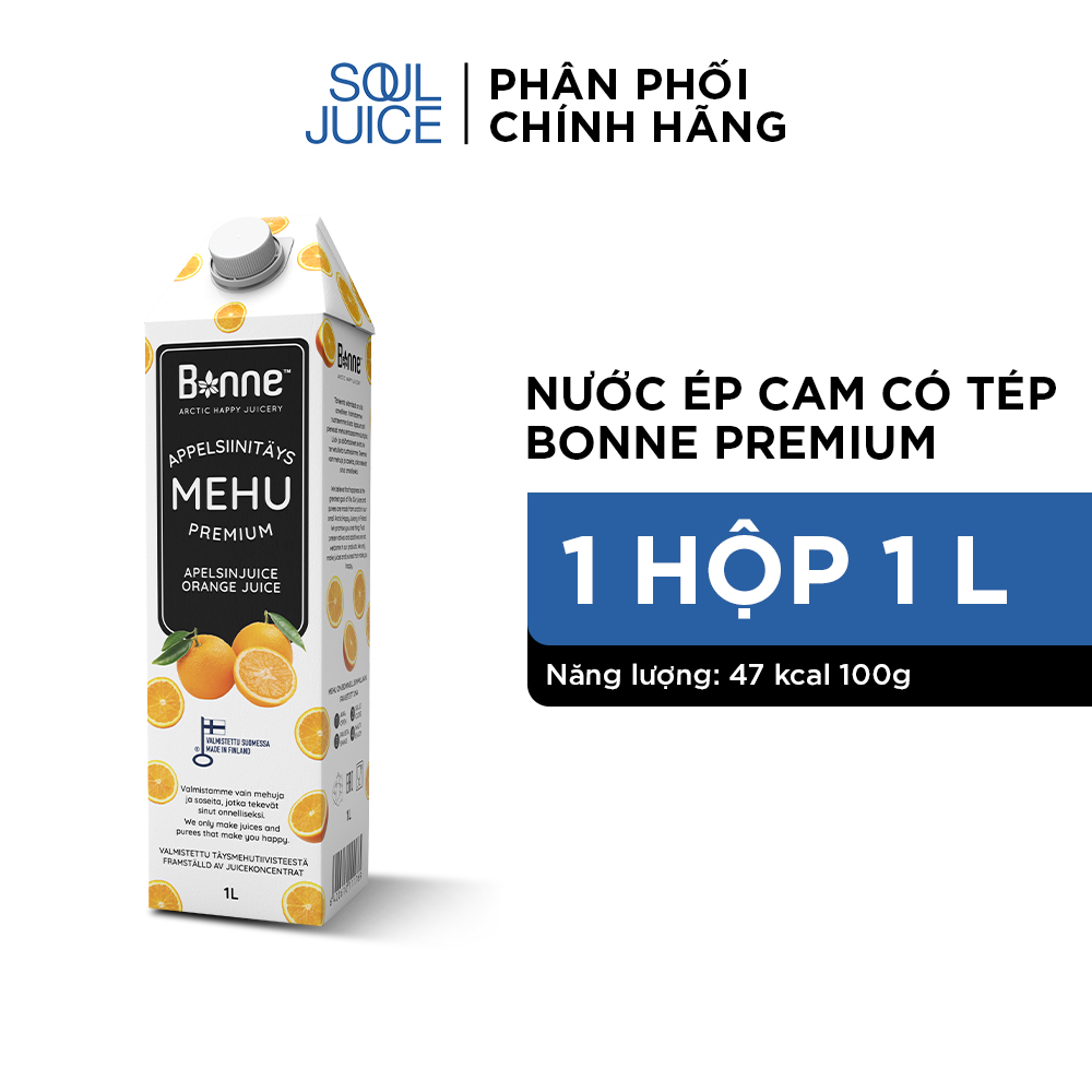 Nước ép cao cấp có thịt quả cam 1 lít