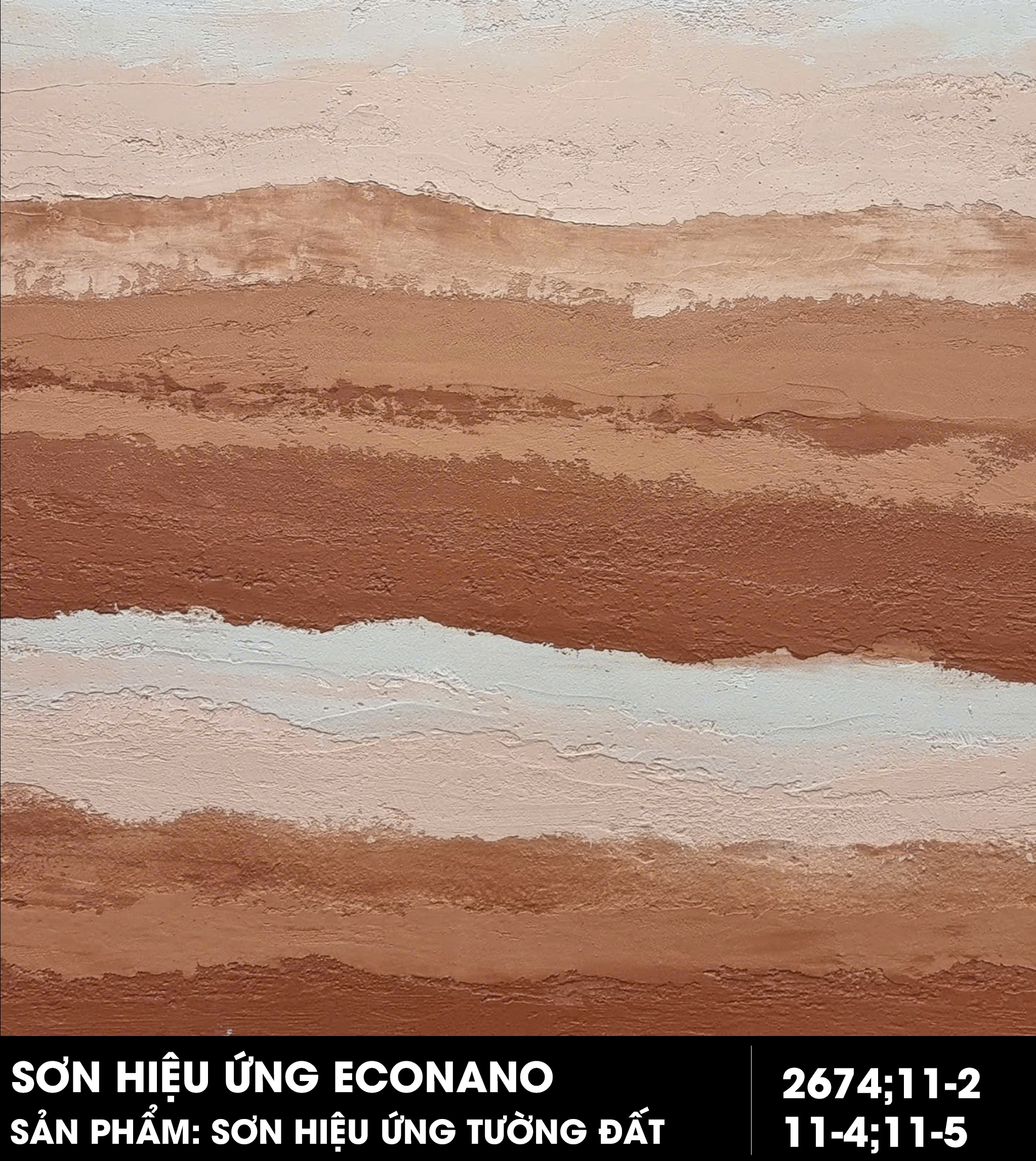 SƠN HIỆU ỨNG TƯỜNG ĐẤT - MÃ MÀU ĐẤT NỆN 02