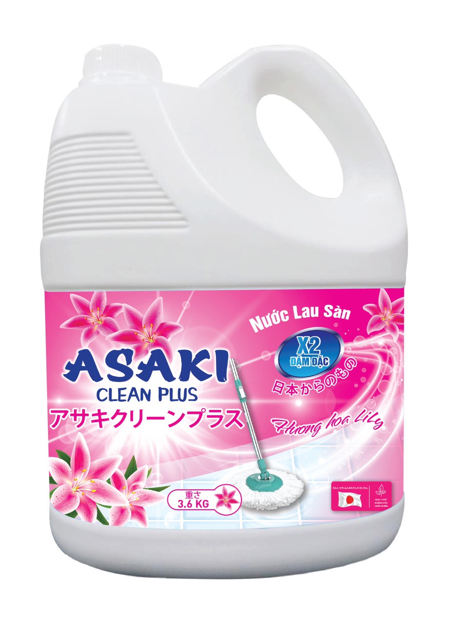 Nước Lau Sàn Asaki 3,6L
