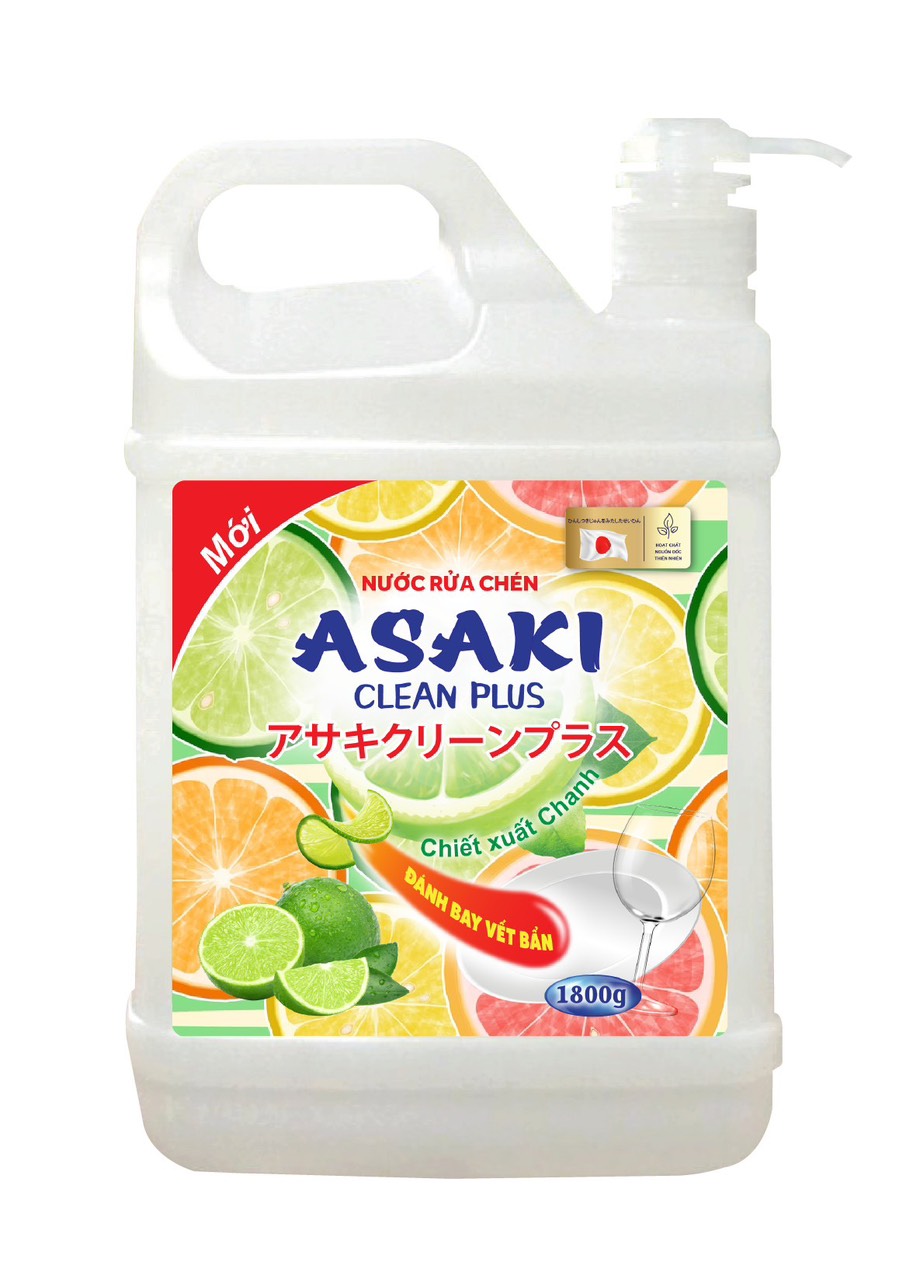 Nước Rửa Chén Asaki Hương Chanh 1,8L