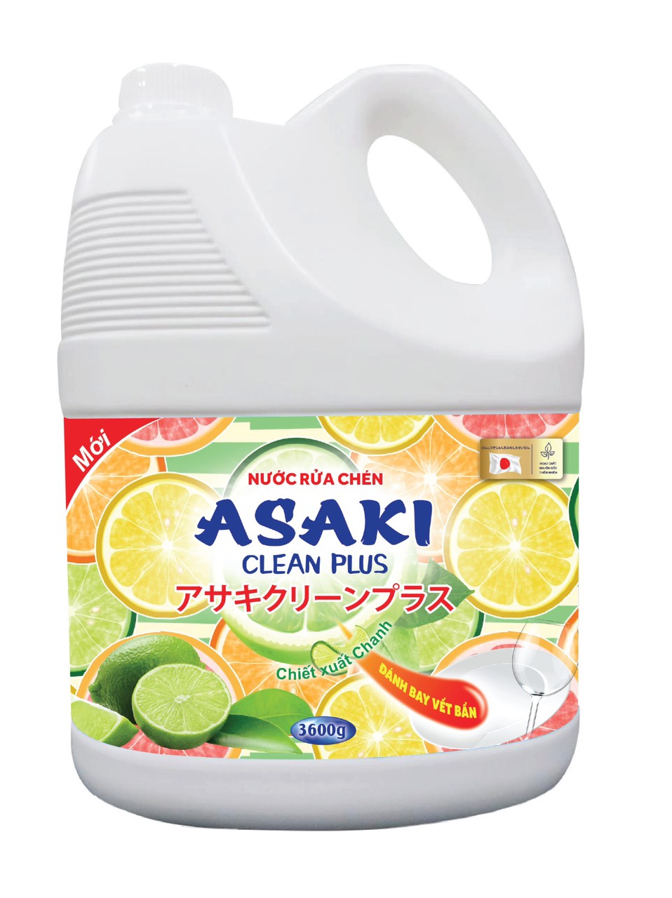 Nước Rửa Chén Asaki Hương Chanh 3,6L
