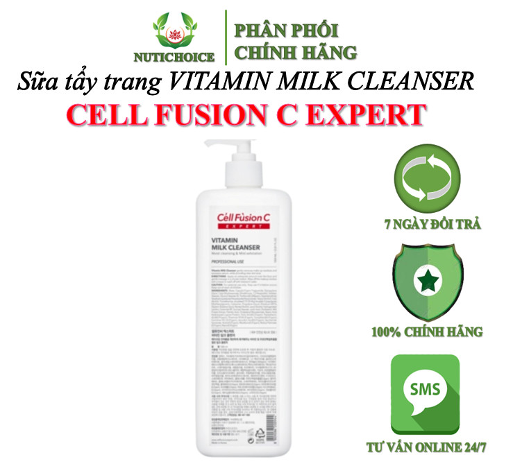 Cell Fusion C Expert – Sữa tẩy trang 1000ml VITAMIN MILK CLEANSER