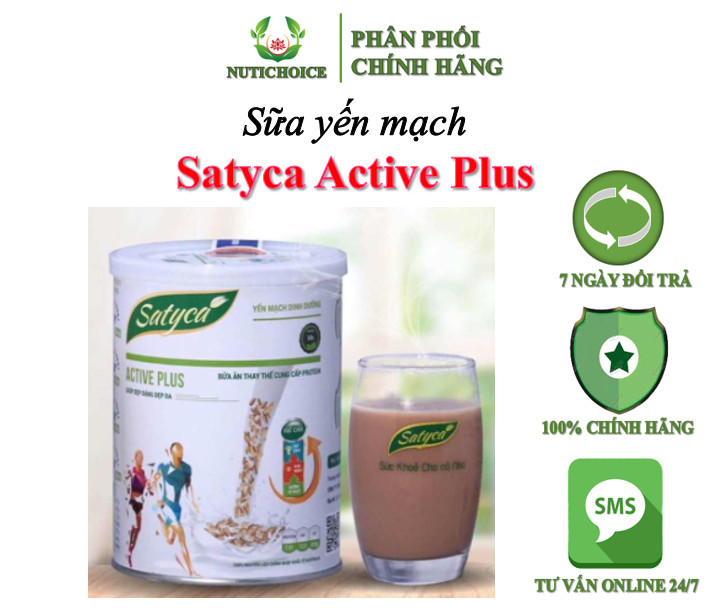 Sữa yến mạch dinh dưỡng Satyca Active Plus
