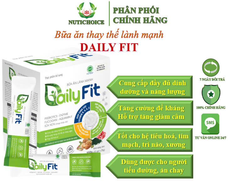 Bột ngũ cốc sữa non protein thực vật thuần chay hữu cơ thay thế bữa ăn lành mạnh Daily Fit thực dưỡng, tiểu đường, keto