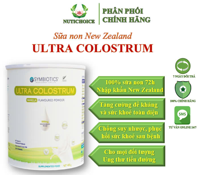 Sữa non 72h New Zealand KGK Ultra Colostrum giúp tăng cường đề kháng và sức khoẻ toàn diện cho mọi lứa tuổi - Hộp 400g