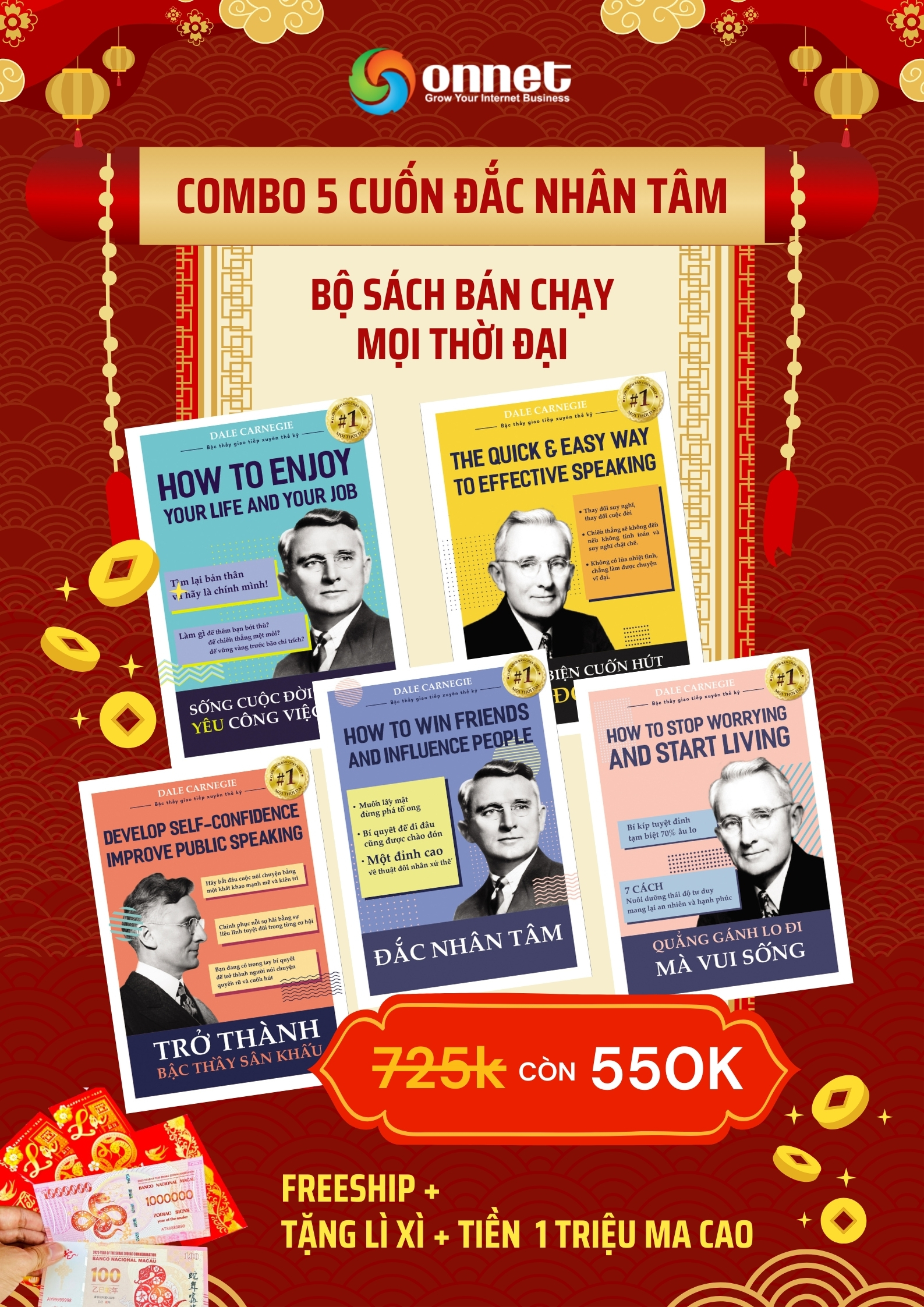 Bộ Combo 5 cuốn Đắc Nhân Tâm