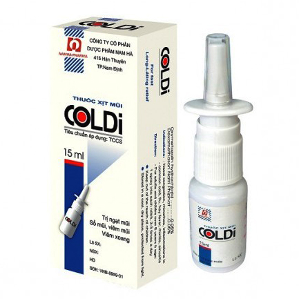  Dung dịch xịt mũi COLDI-B -hàng chính hãng dược phẩm Nam Hà (15ml)