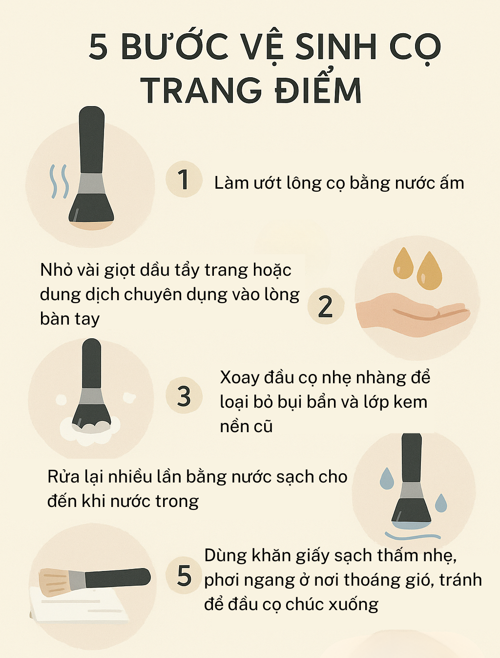 5-buoc-ve-sinh-co-trang-diem.png Năm bước vệ sinh cọ trang điểm