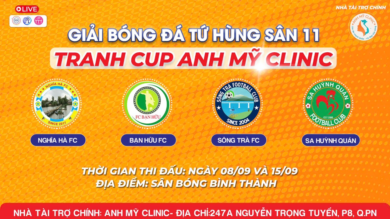 Giải Bóng Đá Tứ Hùng Tranh Cup An Mỹ Clinic