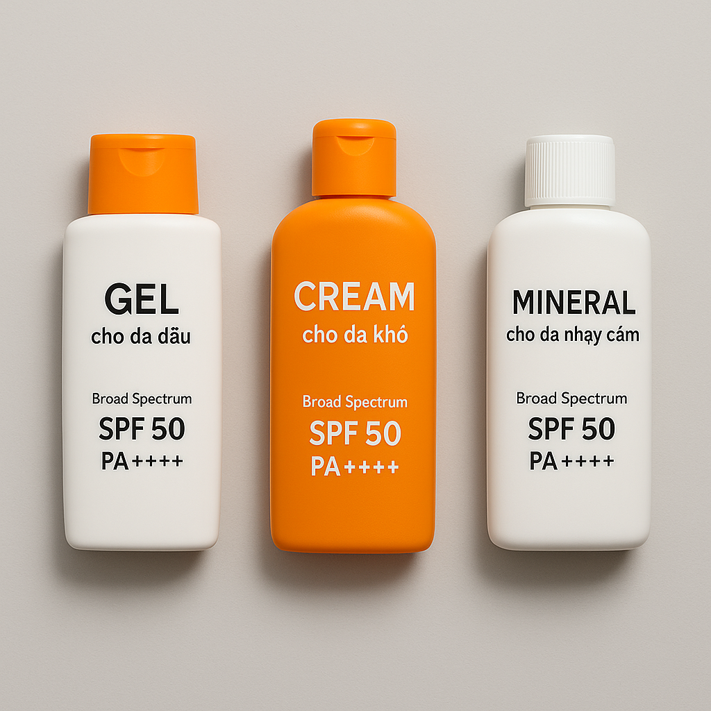 anh-my-clinic-chon-kem-chong-nang.png Lựa chọn kem chống nắng phổ rộng và phù hợp với loại da là bước đầu tiên để bảo vệ da hiệu quả.