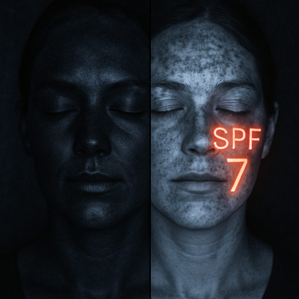 Sai lầm khi thoa thiếu kem c&oacute; thể khiến hiệu quả của SPF 50 chỉ c&ograve;n tương đương SPF 7.